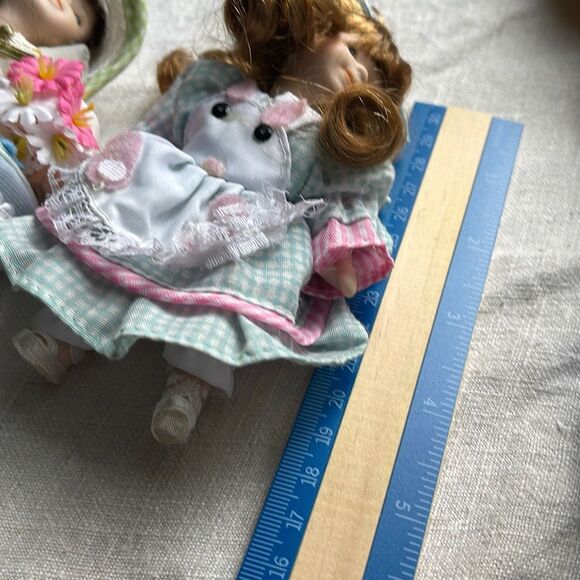 Lot of 2 Ganz porcelain dolls. Issues - Picture 6 of 6